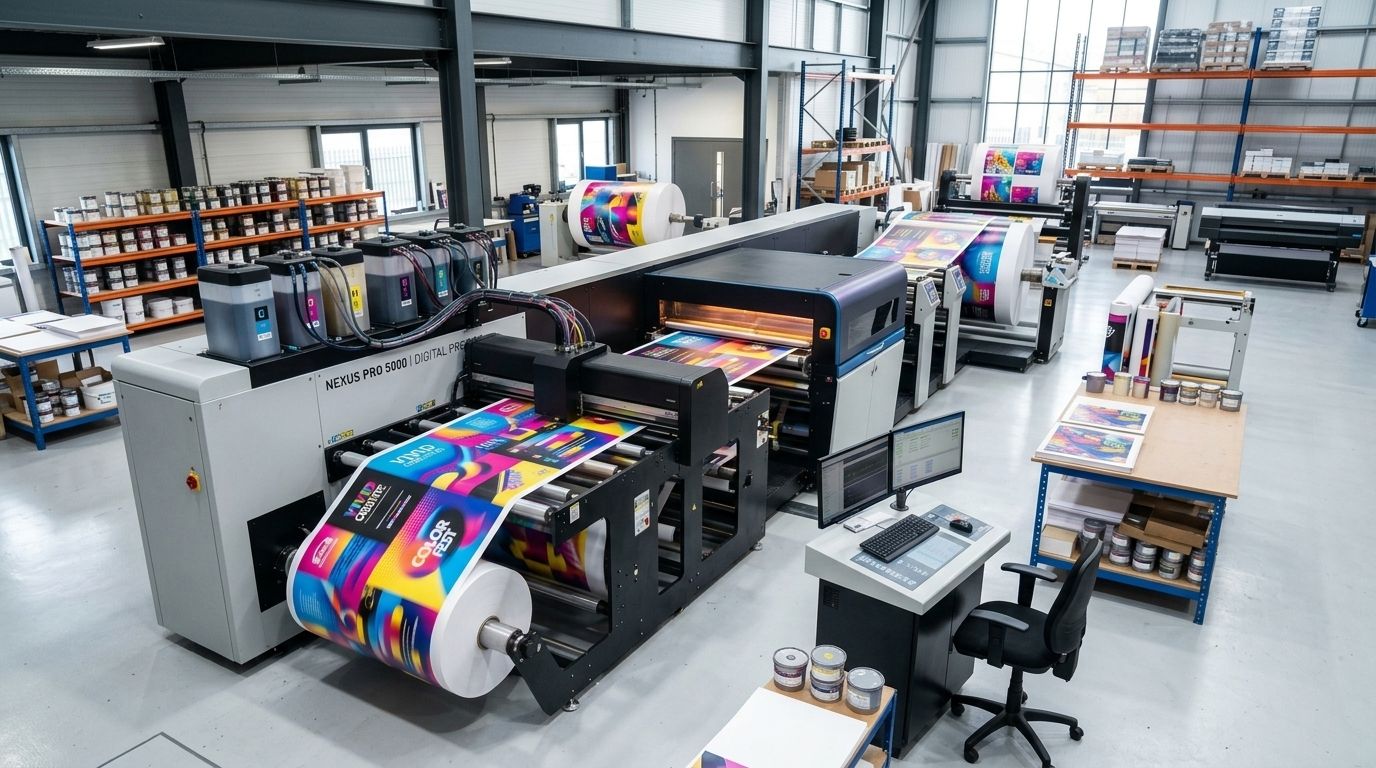 Fasilitas mesin percetakan & digital printing CV. Cemerlang