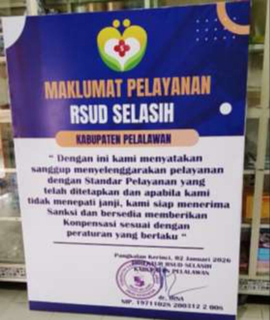 Roll Banner Maklumat Pelayanan RSUD Selasih